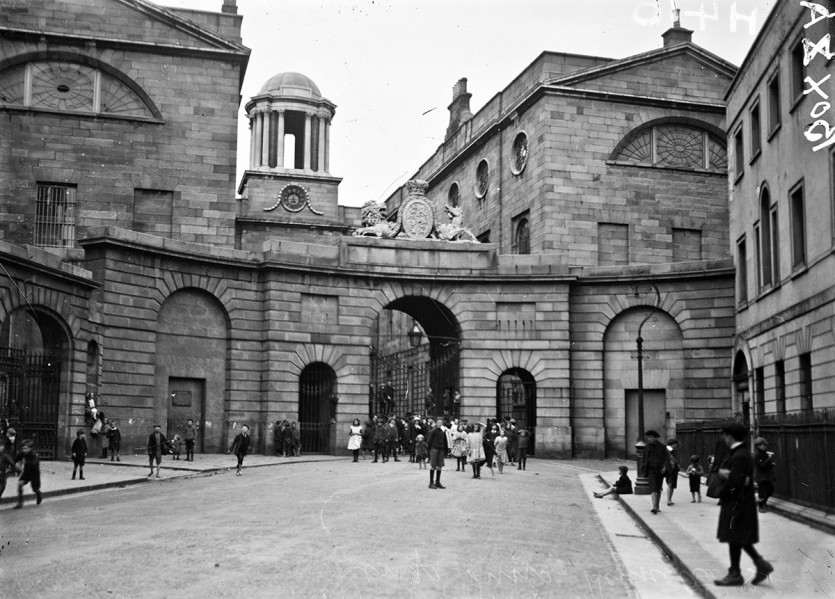 The top of Henrietta Street <br />
This image is reproduced courtesy of the National Library of Ireland INDH416